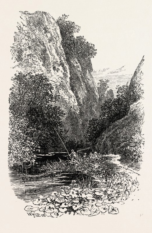 THE STRAITS, DOVEDALE,  a popular dale in the Peak District of England. UK