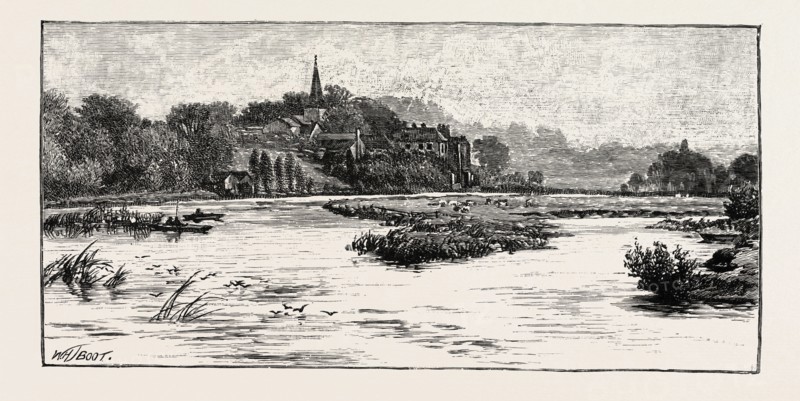 JUNCTION OF THE TRENT AND THE DOVE, UK