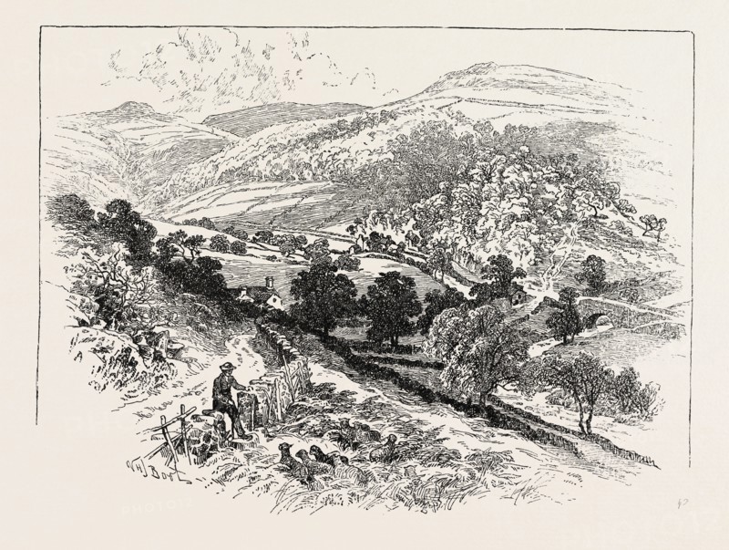AT ASHOPTON, DERWENTDALE, UK. Ashopton was a small village in Derbyshire, England, in the vale of the River Ashop. In the early 1940s, the village (along with neighbouring Derwent) was demolished to make way for the filling of Ladybower Reservoir
