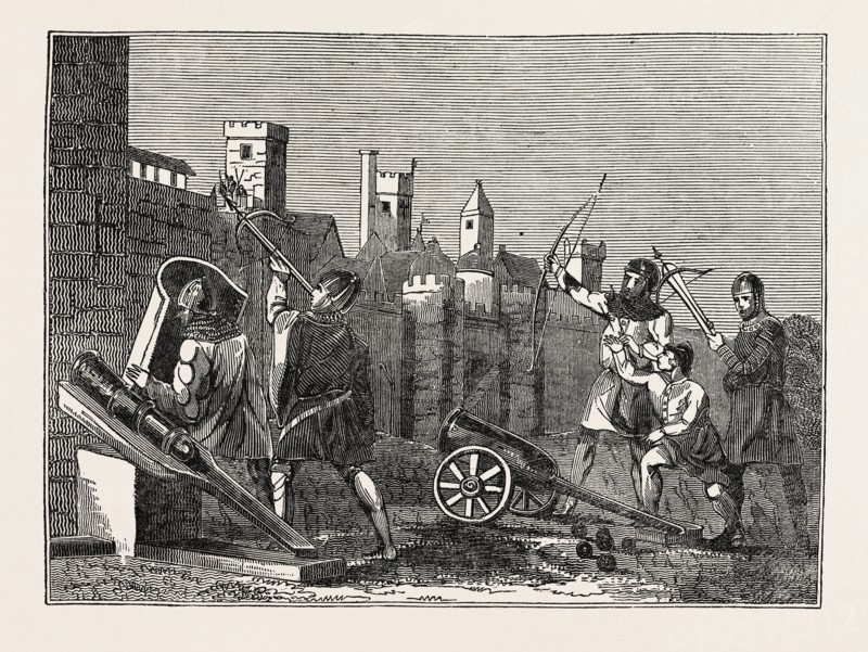 SOLDIERS AND CANNON OF THE FOURTEENTH AND FIFTEENTH CENTURIES. 1375-1425.