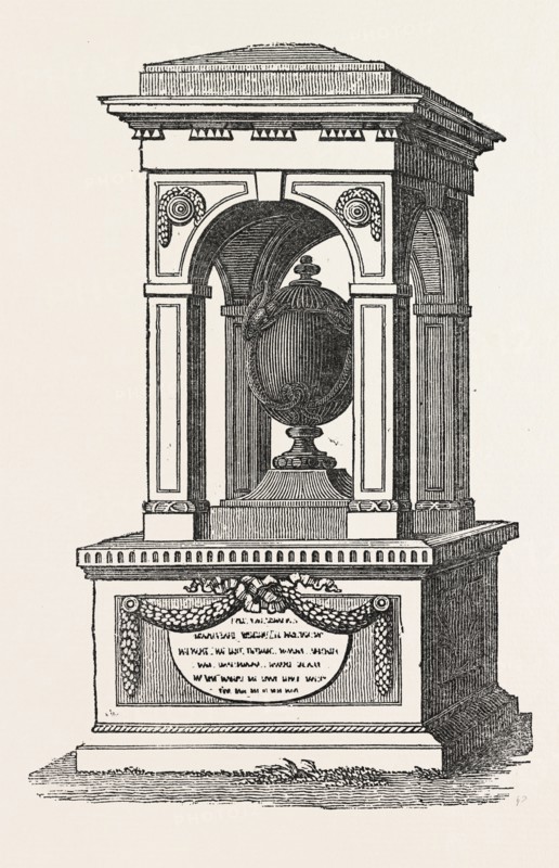 MONUMENT TO THE MEMORY OF SIR HANS SLOANE, THE FOUNDER OF THE BRITISH MUSEUM, IN CHELSEA CHURCH YARD, LONDON, UK, britain, british, europe, united kingdom, great britain, european