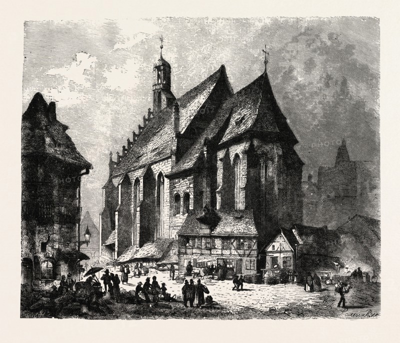 CHURCH OF ST. LAWRENCE, NUREMBERG, GERMANY. A city in the German state of Bavaria