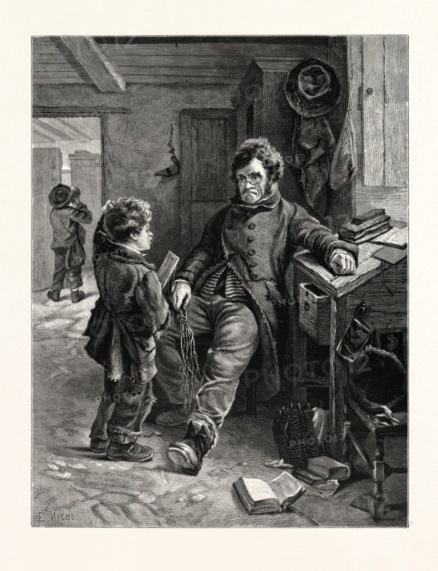 THE IRISH SCHOOL-MASTER, BY JOHN S. DAVIS. A male school teacher in Ireland.