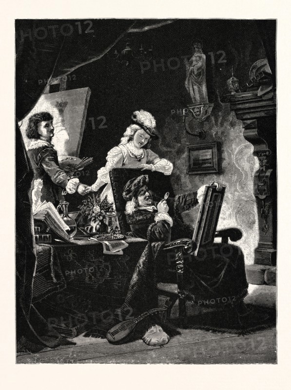 A CONNOISSEUR AT AN ARTIST'S STUDIO