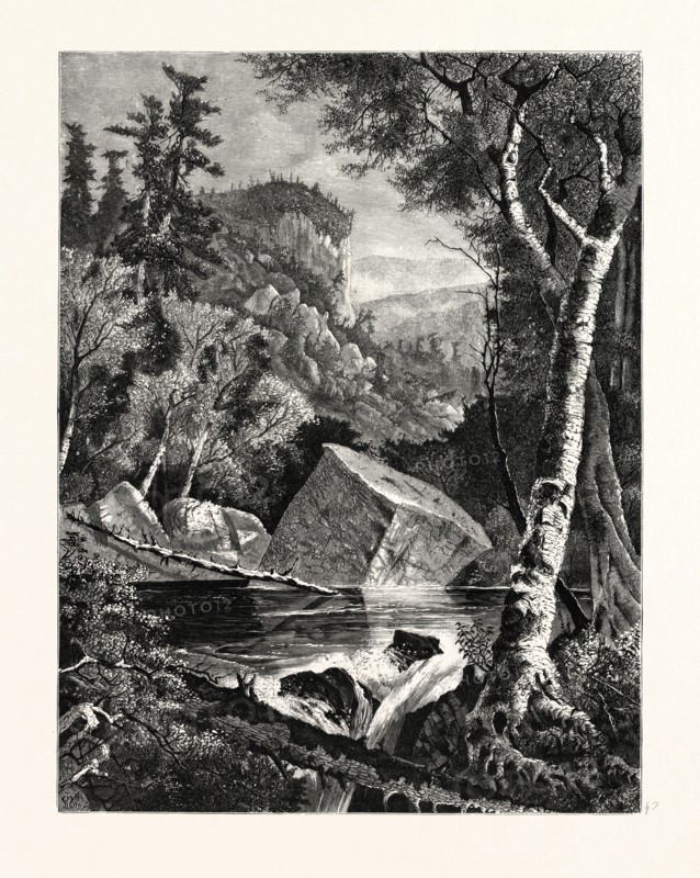 HEAD-WATERS OF THE CONEMAUGH. John Augustus Hows, 1832 - 1874. The Conemaugh River is a  long tributary of the Kiskiminetas River in Westmoreland, Indiana, and Cambria counties in the U.S. state of Pennsylvania. USA