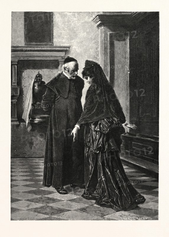 THE CONFESSION. LUDWIG PASSINI