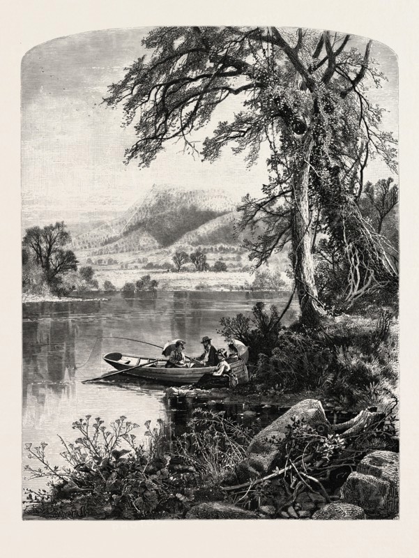 MOUNT HOLYOKE, FROM THE CONNECTICUT RIVER. J.D. WOODWARD. Mount Holyoke, a traprock mountain, elevation, is the western-most peak of the Holyoke Range and part of the 100-mile (160 km) Metacomet Ridge. The mountain is located in the Connecticut River Valley of western Massachusetts. USA