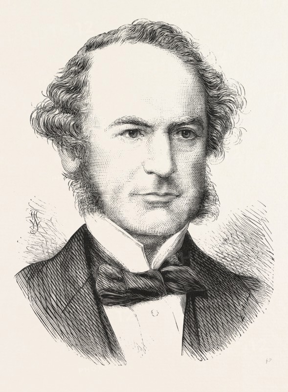 THE LATE VISCOUNT GALWAY. George Edward Arundell Monckton-Arundell, 6th Viscount Galway (1805â€ì1876), ENGRAVING 1876, UK, britain, british, europe, united kingdom, great britain, european