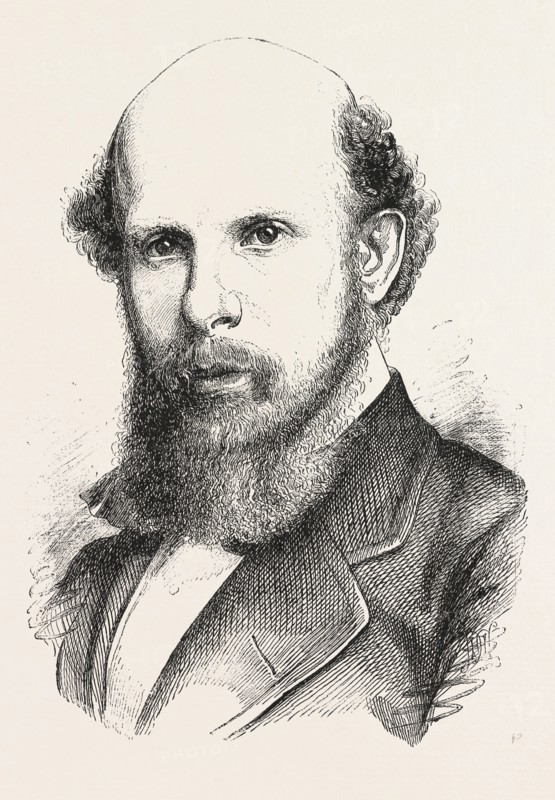 MR. EDWARD JENKINS, (1838ñ1910)  M.P. FOR DUNDEE, 1874ñ1880, ENGRAVING 1876, UK, britain, british, europe, united kingdom, great britain, european