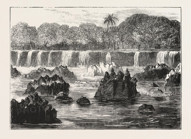 LIEUTENANT CAMERON IN CENTRAL AFRICA, THE SNAKE'S SUPPER, LUNDOOR, ENGRAVING 1876