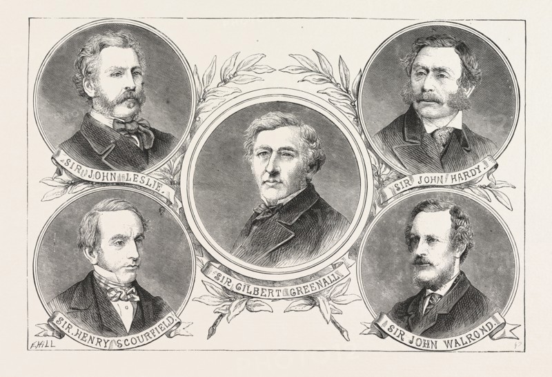 RECENT ADDITIONS TO THE BARONETAGE, ENGRAVING 1876, UK, britain, british, europe, united kingdom, great britain, european