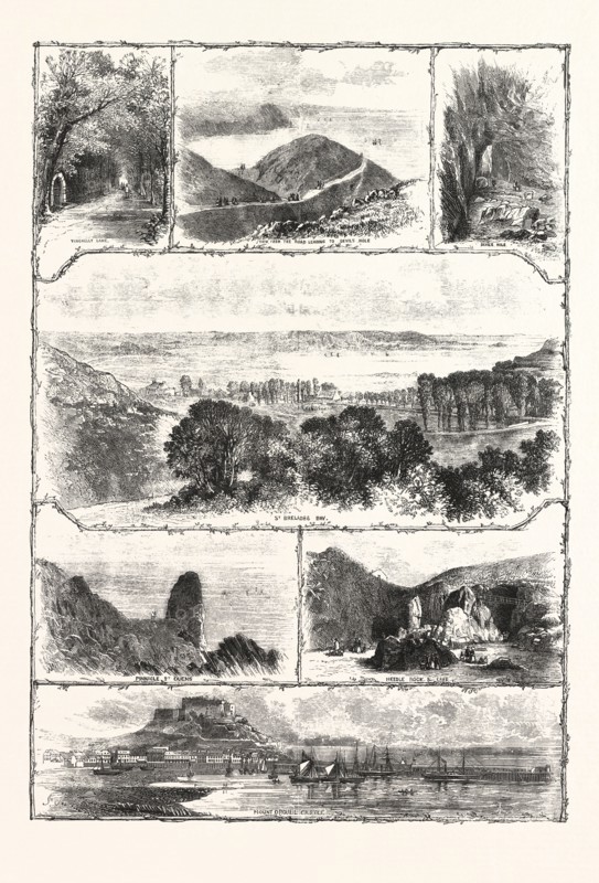 HOLIDAY RESORTS JERSEY ENGRAVING 1876