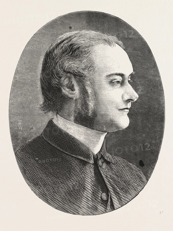 DR. CARVER, HEAD MASTER OF DULWICH COLLEGE, ENGRAVING 1876, UK, britain, british, europe, united kingdom, great britain, european