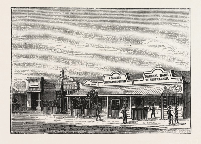 GEORGETOWN, SOUTH AUSTRALIA, ENGRAVING 1876