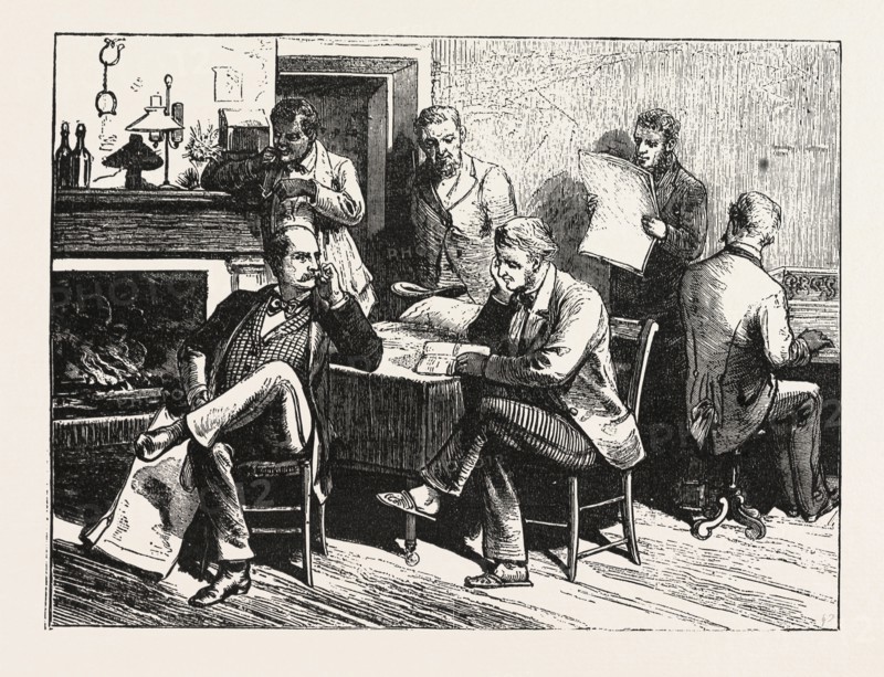 THE PRESIDENTIAL ELECTION : THE STATE CANVASSERS IN THE JAIL AT COLUMBIA, ENGRAVING 1876, US, USA, America, United States
