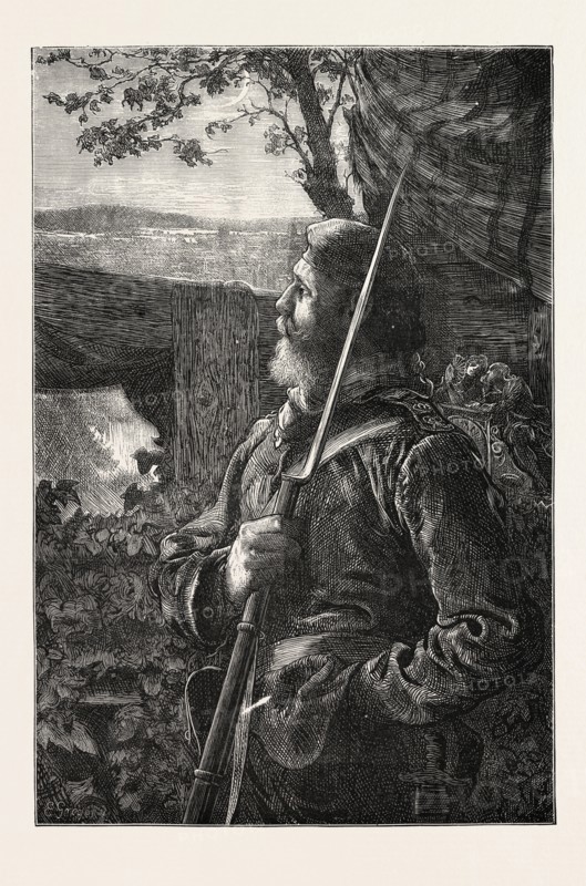 FRANCO-PRUSSIAN WAR: BEFORE PARIS: SENTRY OF THE ADVANCED POST, 1870