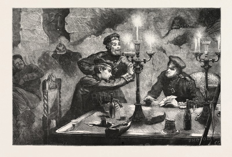 A QUIET GAME AT CARDS, 1870