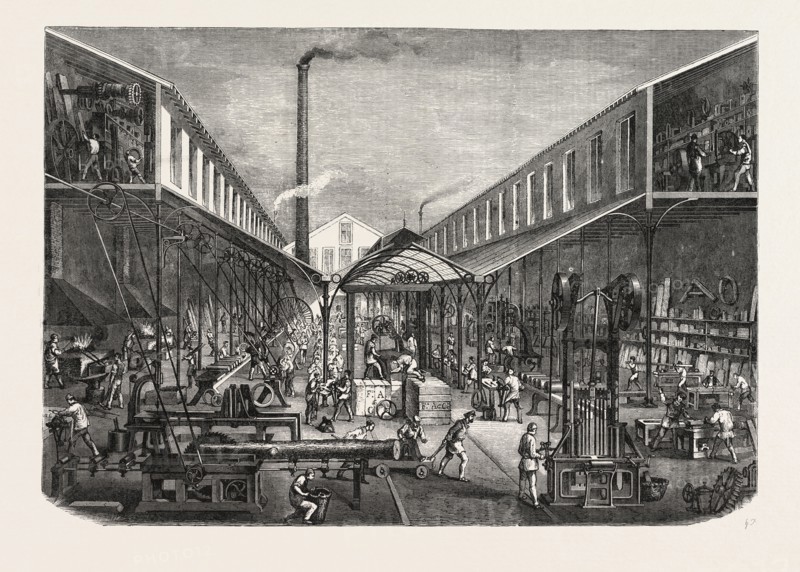 FRENCH WORKSHOPS; MESSRS. F. ABBEY AND COMPANY'S TOOL AND MACHINE MANUFACTORY, PARIS, FRANCE, 1865