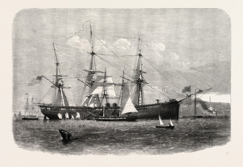 THE UNITED STATES STEAM CORVETTE "NIAGARA", 1857