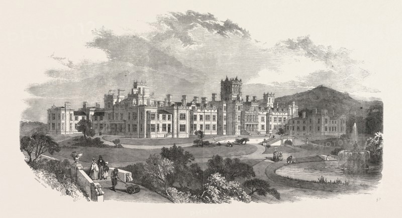 THE NEW ASYLUM FOR IDIOTS, AT EARLSWOOD COMMON, REDHILL, SURREY, UK, 1854