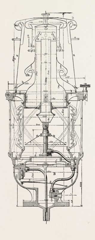 COMPRESSED OIL GAS FOR LIGHTING CARS, STEAMBOATS, AND BUOYS: BUOY HEADLIGHT, 1882