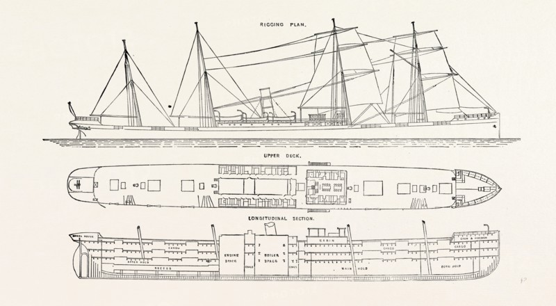 THE STEEL STEAMER MERTON HALL, 1882
