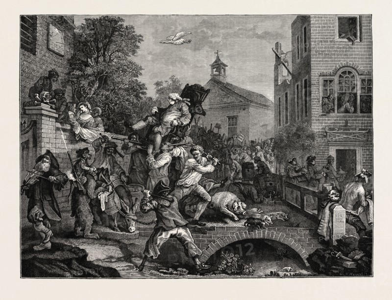 A PARLIAMENTARY ELECTION THE EIGHTEENTH CENTURY: CHAIRING A MEMBER, UK