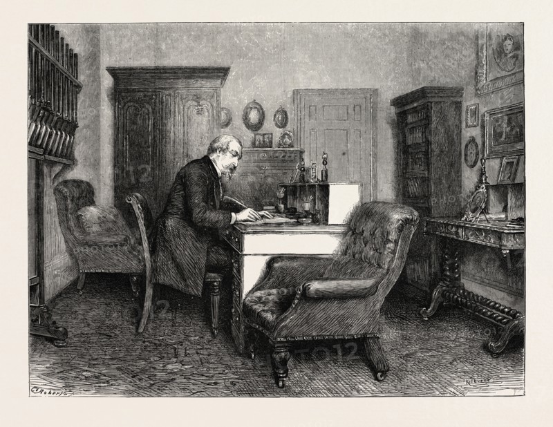 THE STUDY OF NAPOLEON III AT CHISLEHURST, THE LAST LETTER, UK