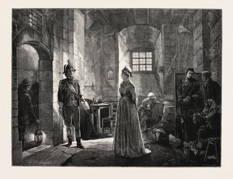 MARIE ANTOINETTE LEAVING HER PRISON FOR THE SCAFFOLD, FRANCE, 1793