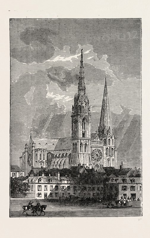 CHARTRES CATHEDRAL, FRANCE, 1871