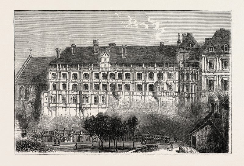 THE CHATEAU OF BLOI, FRANCE, 1871