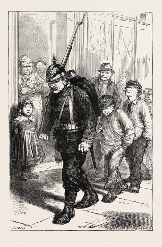 THE FRANCO-PRUSSIAN WAR: THE LAST GERMAN IN PARIS, FRANCE, 1871