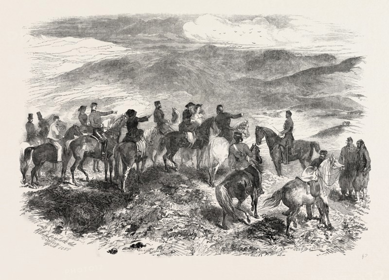 THE CRIMEAN WAR: THE HEROES OF BALACLAVA FIGHTING THEIR BATTLES OVER AGAIN, 1855