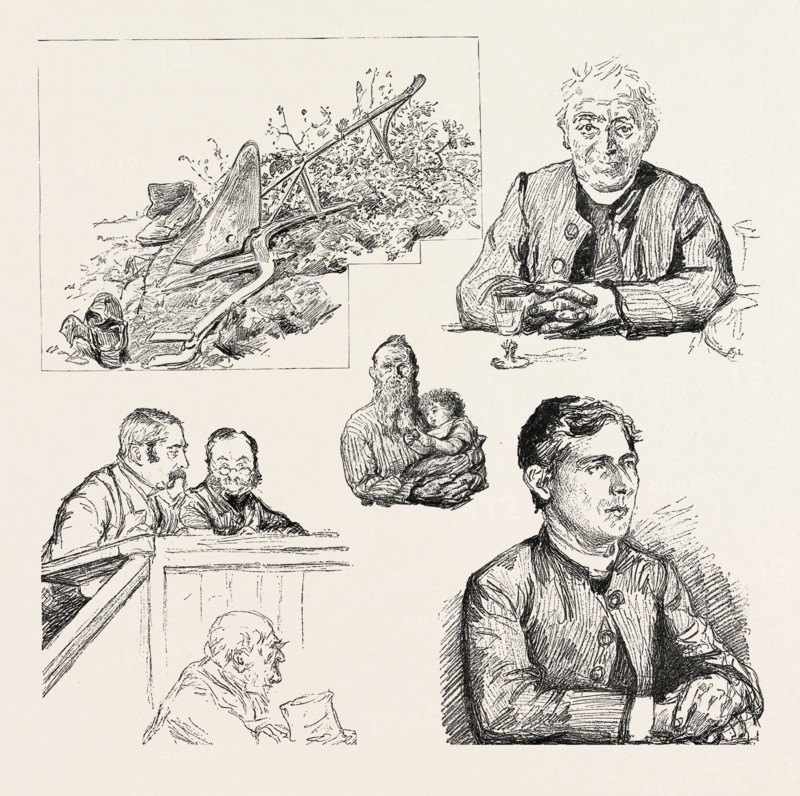 STUDIES FROM LIFE IN IRELAND, 1888 engraving