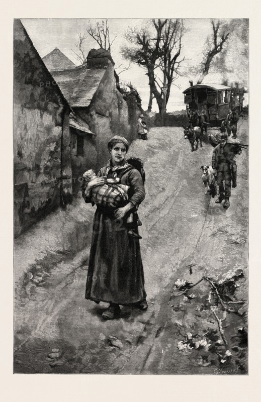 THEIR EVER-SHIFTING HOME, 1888 engraving