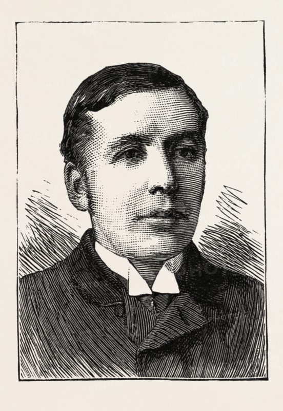 GEORE OWEN, SECRETARY OF THE CARNARVONSHIRE CONSTITUTIONAL ASSOCIATION, 1888 engraving