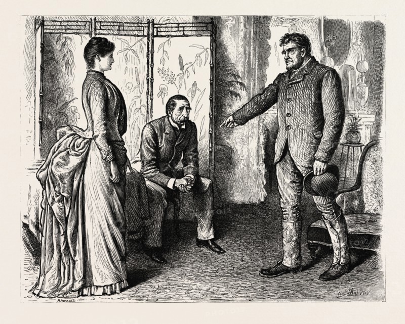 DRAWN BY GEORGE DU MAURIER, INTERIOR.  George Louis Palmella Busson du Maurier, French born, British artist and cartoonist, 1834-1896, 1888 engraving