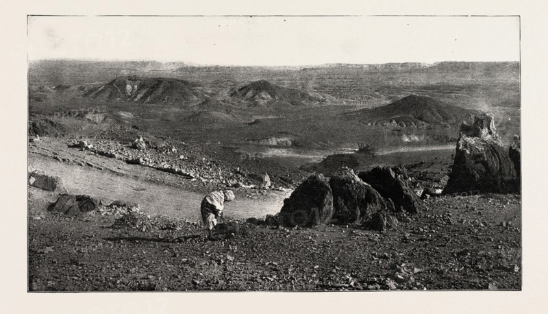 THE SAHARA DESERT, engraving 1890
