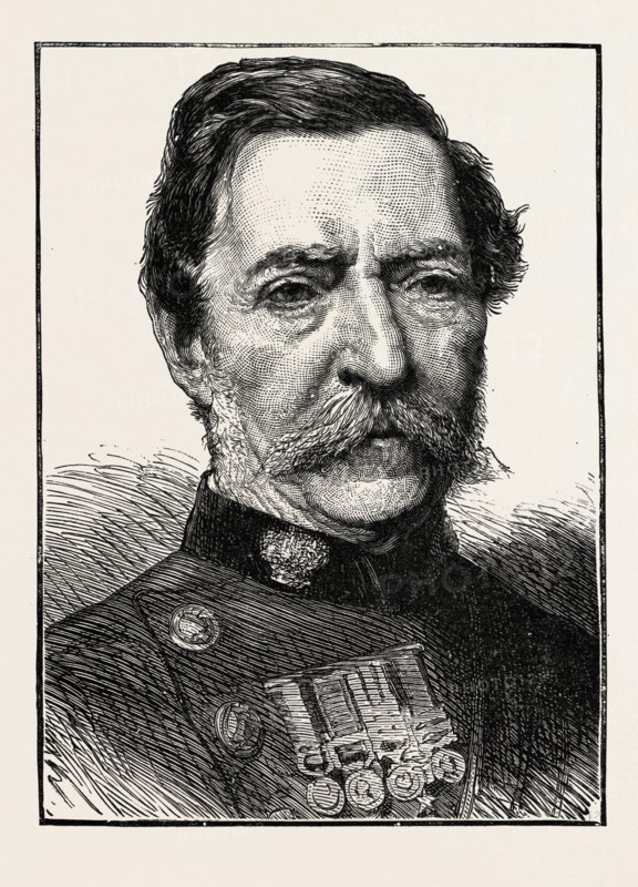 Lord Napier of Magdala, engraving 1890, UK, U.K., Britain, British, Europe, United Kingdom, Great Britain, European