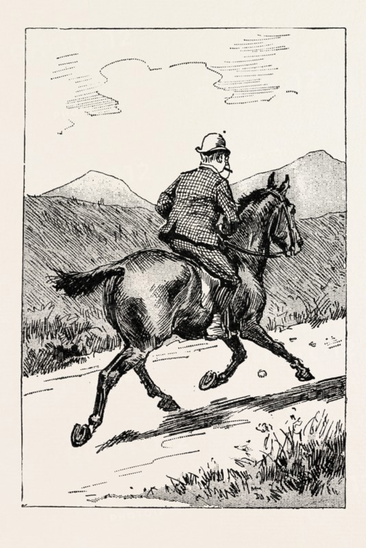 A MORNING RIDE IN ATHENS, GREECE, And for a few miles trotted merrily along the high road, turning neither to right nor left, engraving 1890