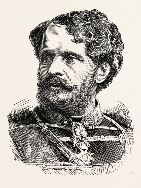 COUNT JULIUS ANDRASSY Born March 8, I823. , Died February 1890, COUNT GYULA ANDRASSY, HUNGARIAN, HUNGARY, engraving 1890