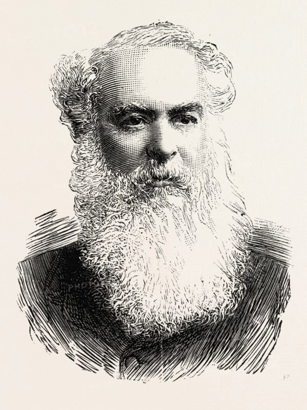 SIR ROBERT PALMER HARDING, engraving 1890, UK, U.K., Britain, British, Europe, United Kingdom, Great Britain, European