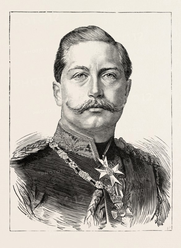 H.I.M. WILLIAM II., GERMAN EMPEROR, engraving 1890