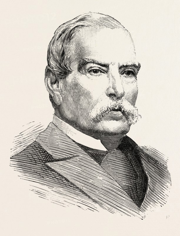 MR. FRANCIS TRESS BARRY, engraving 1890, UK, U.K., Britain, British, Europe, United Kingdom, Great Britain, European
