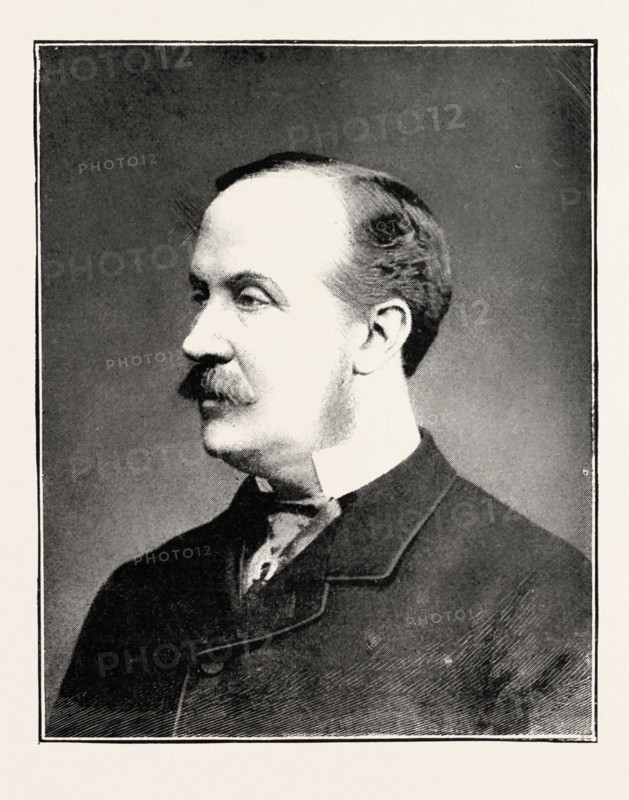 THE LATE SIR EDWARD P. COWAN, engraving 1890, UK, U.K., Britain, British, Europe, United Kingdom, Great Britain, European