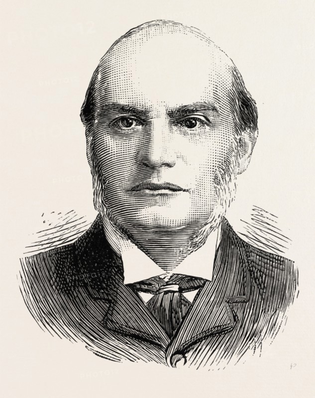 THE IMPERIAL INSTITUTE, LONDON, LORD HERSCHELL, engraving 1890, UK, U.K., Britain, British, Europe, United Kingdom, Great Britain, European
