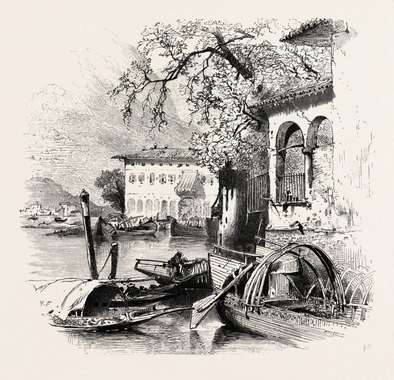 Lecco, Lago di Como, the Italian lakes, Italy, 19th century engraving