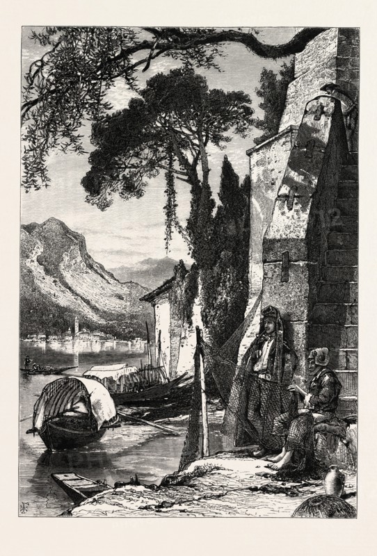 ISOLA BELLA, LAGO MAGGIORE, the Italian lakes, Italy, 19th century engraving