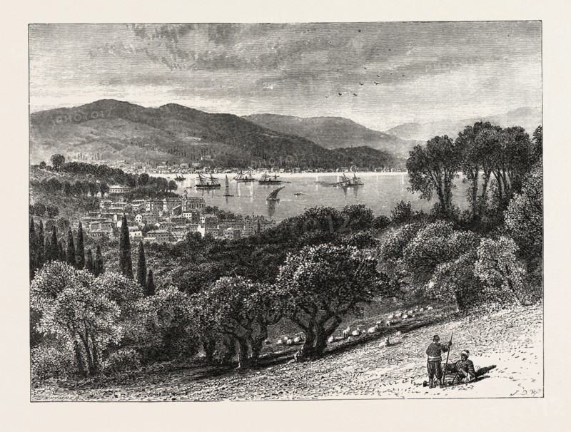 The Bosphorus, from Therapia, Constantinople, Istanbul, Turkey, 19th century engraving