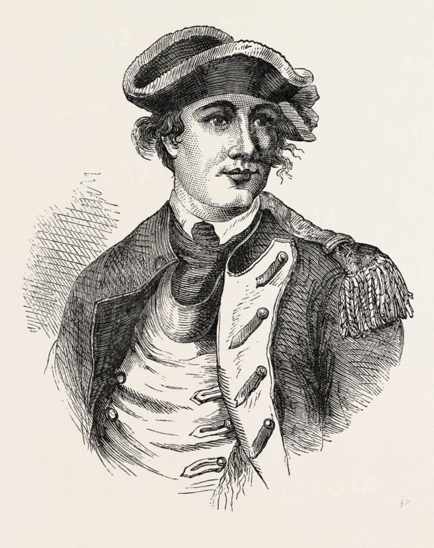 Benedict Arnold was a general during the American Revolutionary War who originally fought for the American Continental Army but defected to the British Army, US, USA, 1870s engraving